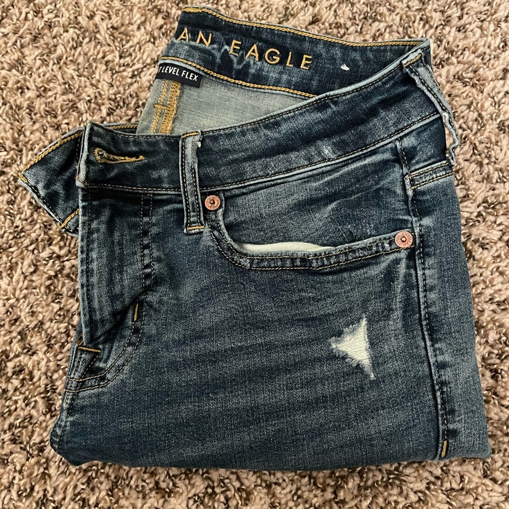 Ripped mens jeans from American Eagle, size 29x30.